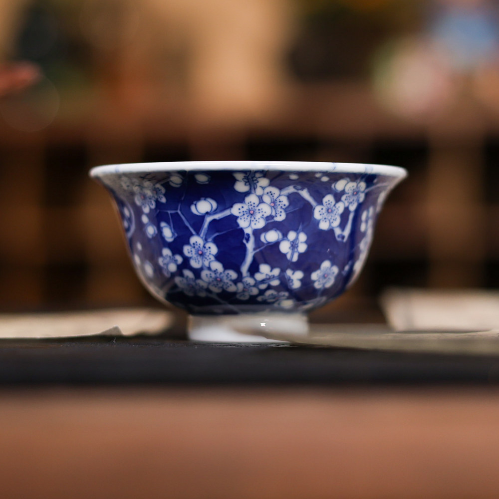 青樵轩茶具冰梅花杯压手杯主人杯