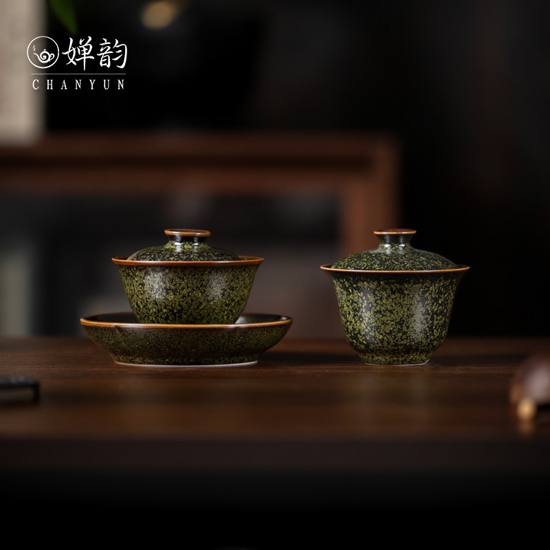 黄丽君茶具茶叶抹无忧留香盖碗