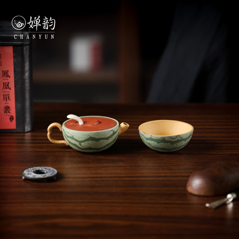 见铭造紫砂壶夏日甜心壶西瓜壶