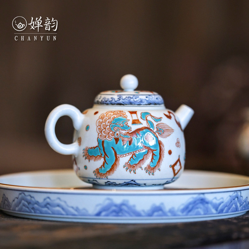 霖溪山房狮子绣球茶壶茶杯公道杯
