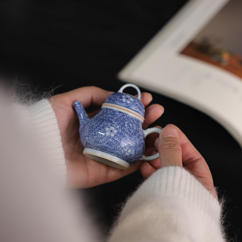 南山雪堂茶具千叶提灯壶梅花壶