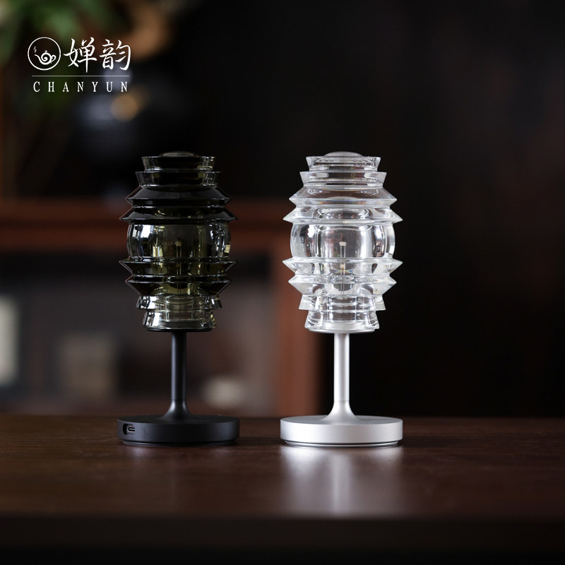 玻心璃语透明玻璃灯塔茶室氛围灯