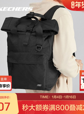 斯凯奇官方outlets书包男新款大容量双肩包多功能旅行户外背包女