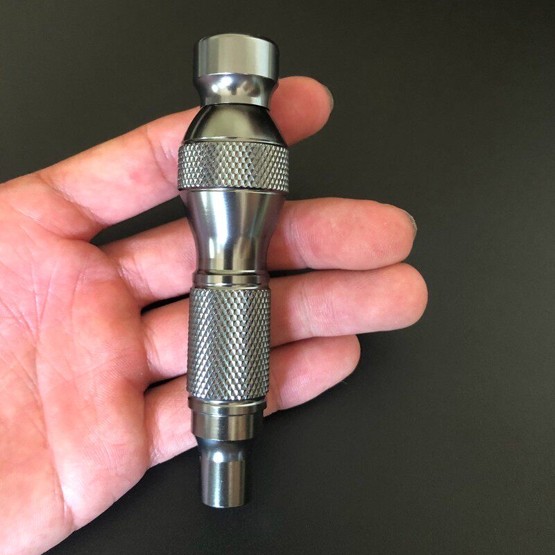 螺丝刀手柄全铝合金扳手强磁吸接口带轴承后帽旋转6.35mm批头替换