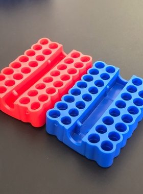 32孔批头起子收纳座1/4六角6.35mm手动电动批收纳条PC卡座