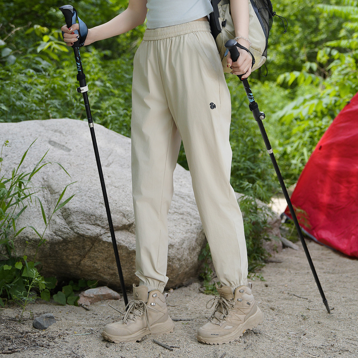 SCALER思凯乐户外速干裤男女春夏2025新款运动徒步登山休闲长裤