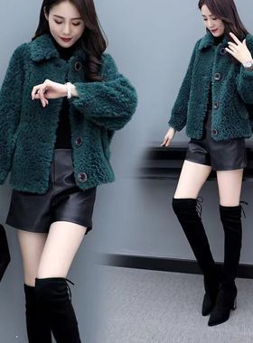 换季亏本清仓特价版淘宝断码品牌女装秋冬双面长毛绒外套特卖毛茸