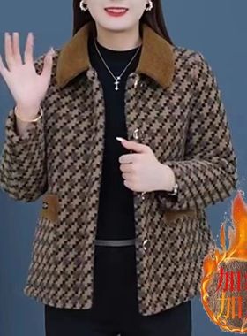 清仓捡漏亏本特价处理~2023秋冬款时尚百搭妈妈装上档次加绒加厚