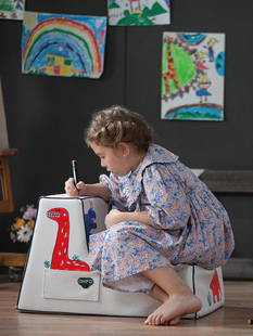 Onfo涂鸦沙发儿童沙发椅子阅读角小沙发绘画懒椅生日礼物宝宝礼物