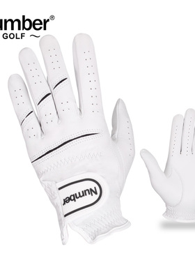 Number高尔夫手套男进口羊皮真皮手套防滑耐磨透气高尔夫球左手套