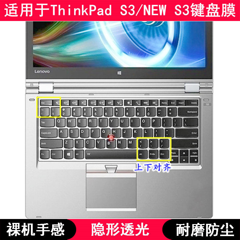 适用ThinkPad联想S3键盘膜锋芒NEW S3 Yoga笔记本Touch电脑套2020