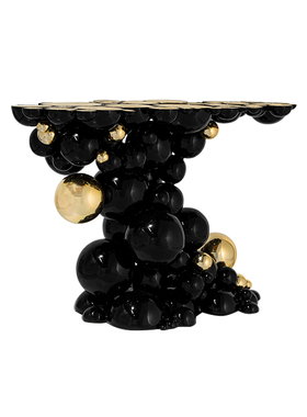 BocadoLobo高端不锈钢装饰桌轻奢异形别墅入户靠墙过道气泡玄关台