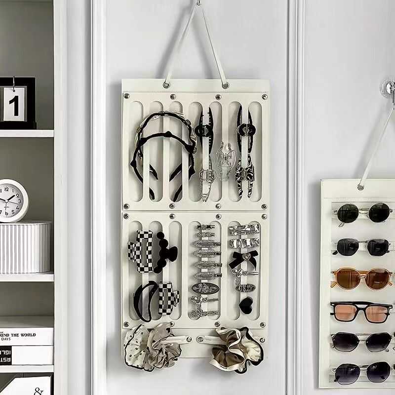 发饰收纳挂袋墙上发箍发圈发卡眼镜收纳整理袋壁挂头饰收纳神器