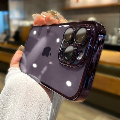 适用苹果14Promax硅胶简约防摔软