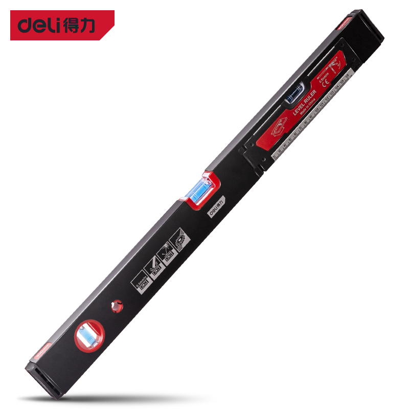 全新正品得力加厚数控精铣折叠式0.5mmm水平尺600mm  DL290600Z