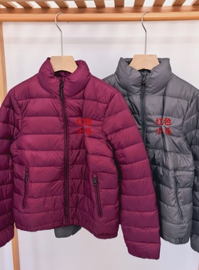 女士90羽绒 吉杼歆RL经典冬季半高领拉链长袖轻便休闲小马仔外套