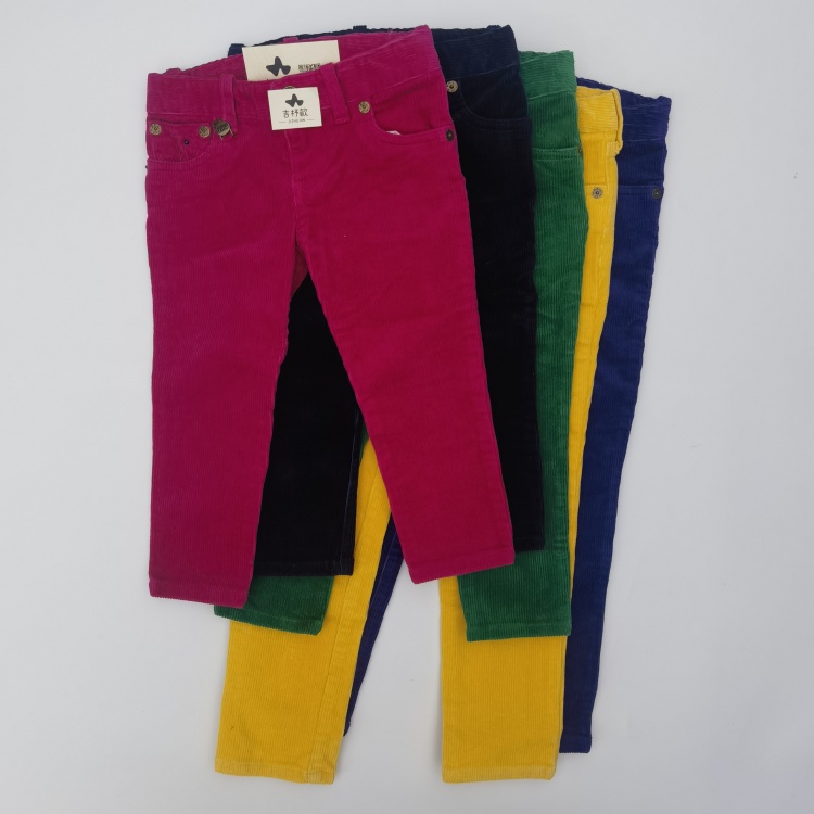 女童冬季灯芯绒小马仔休闲长裤