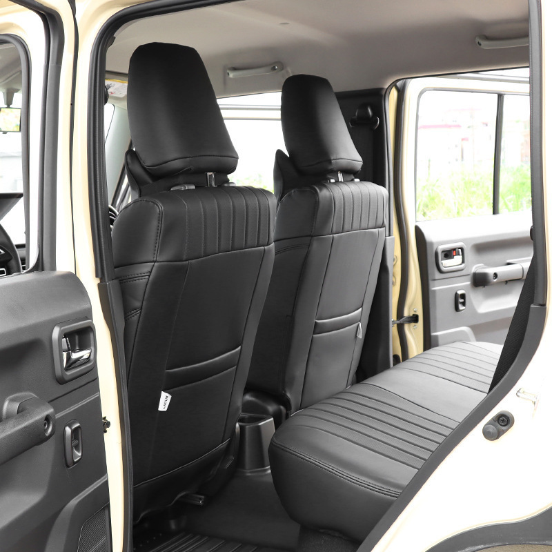 适用吉姆尼五门版汽车坐垫四季通用座椅套PU座垫jimny全包围座套
