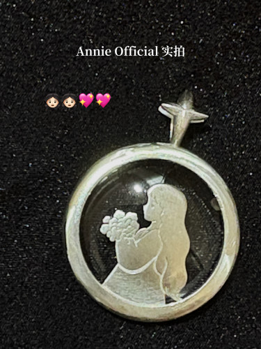 原创纯手工制作小众设计高级纯银天使女孩吊坠百搭不撞款可爱项链