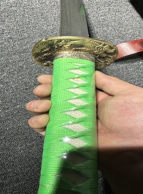 淬火市刀剑日式指挥刀冷兵器绿鲤鱼国产大马钢正反扭转工艺未开刃