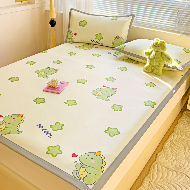 定做定制A类床单款冰丝席夏季凉席子卡通高低床儿童榻榻米上下铺