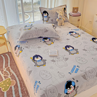 定做牛奶绒儿童卡通绒床笠床罩床垫套90*100*135*150*190*200*220