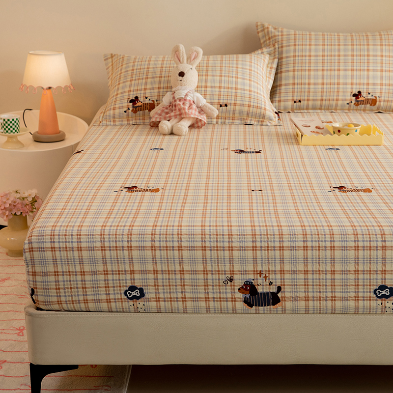 定做定制儿童卡通加厚全棉纯棉磨毛床笠床罩床垫套加高榻榻米床包