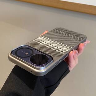 适用于华为nova15ultra手机壳新款磁吸凯夫拉纹时尚高端华为nova15pro保护套全包超薄防摔PU直边素皮硬壳