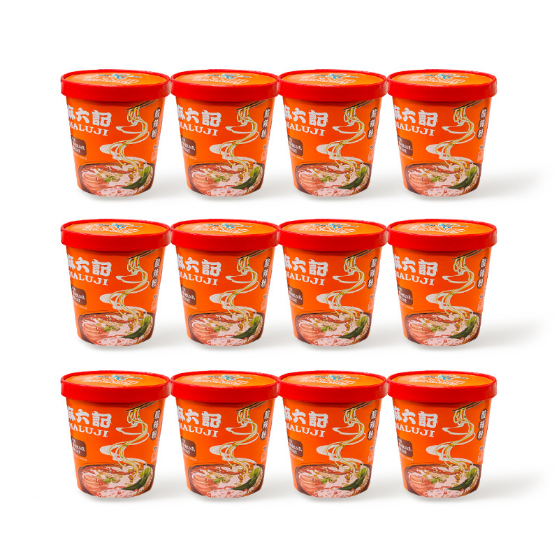 麻六记爆款 酸辣粉 汪小菲直播推荐  酸辣粉大包装256*12桶装