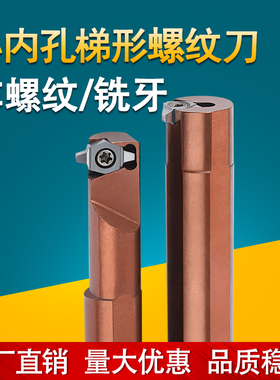 30度梯形螺纹刀杆立装小径t型车刀刀头数控挑牙刀粒机夹刀具11UNR