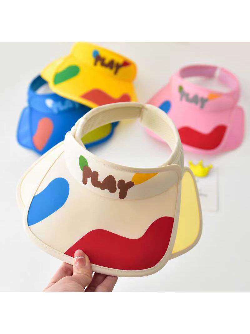 儿童帽子夏季大帽檐遮阳防晒男童女童沙滩防紫外线太阳空顶鸭舌帽