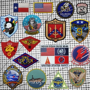 壮志凌云纪念章飞行员胸章军迷刺绣魔术贴徽章战术战斗机臂章补丁