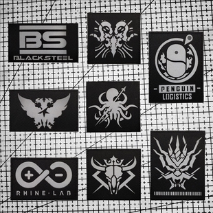 反光贴明日方舟士气章魔术贴徽章 龙门近卫局臂章 户外背包布贴章