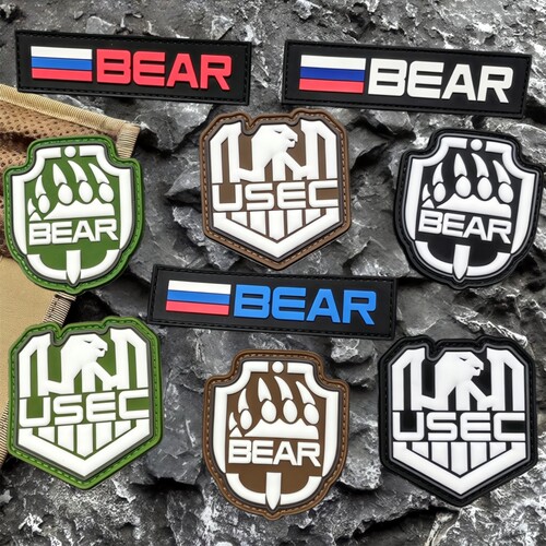 逃离塔科夫PVC魔术贴游戏徽章USEC BEAR臂章战术背包贴夜光士气章