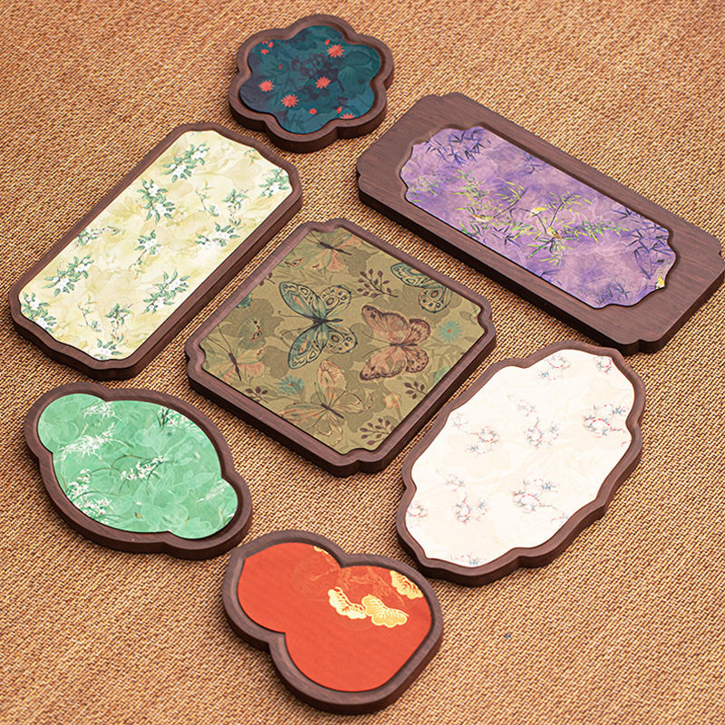 茶盘中式胡桃木色托盘复古家用壶承禅意干泡盘防水茶席隔热茶托,餐饮具,茶盘,淘宝优惠券,粉丝福利购,淘宝优惠卷