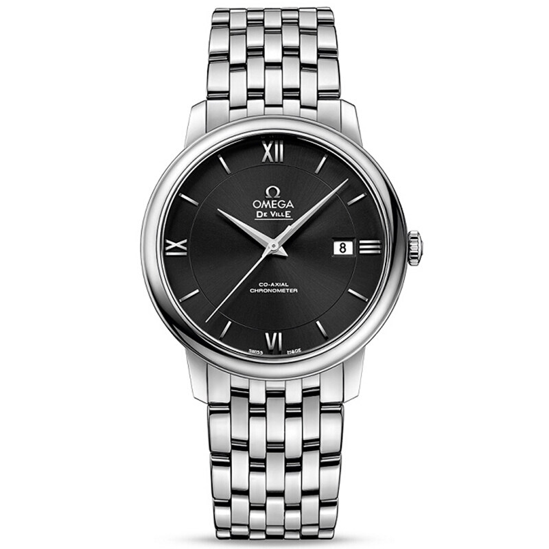 瑞士欧米茄omega手表碟飞系列自动机械日历钢带男士腕表39.5mm