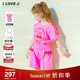 夏季 女童樱桃两件套装 袖 ILOVEJ韩国童装 口开叉短袖 T恤JXUSE12