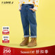 130码 韩版 ILOVEJ童装 春季 男童女童休闲牛仔裤 儿童哈伦裤 JWFPT19