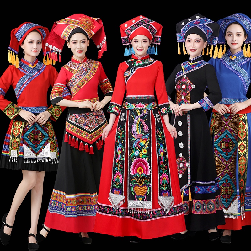 广西壮族长款女少数民族苗族彝族