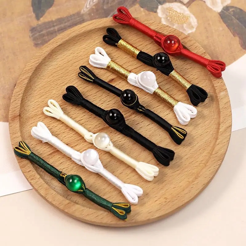 旗袍纽扣玉珠燕尾扣盘扣新中式唐装礼服汉服一字扣国潮民族风扣子