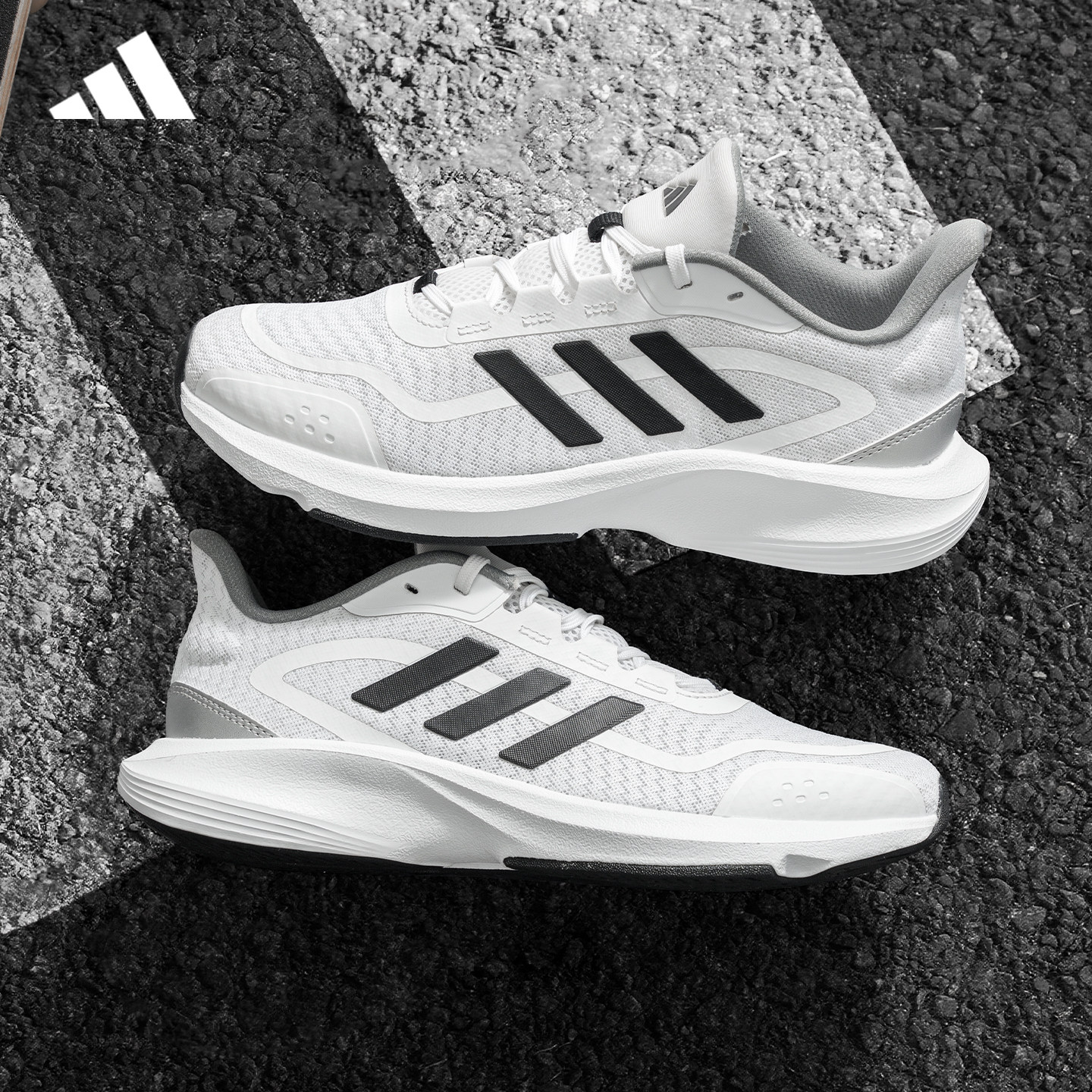 adidas阿迪达斯男鞋女鞋官方正品新款网面透气运动跑步鞋JP9786