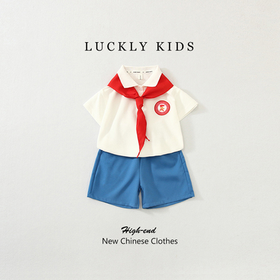 男童礼服幼儿园毕业啦啦队演出服