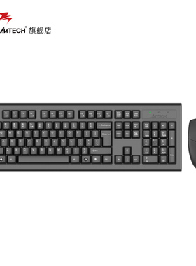 双飞燕3100N无线鼠标键盘套装防水办公商务家用键鼠套件轻薄省电