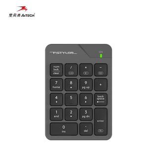双飞燕（A4TECH)蓝牙无线双模数字小键盘可充电轻音键外接苹果MAC