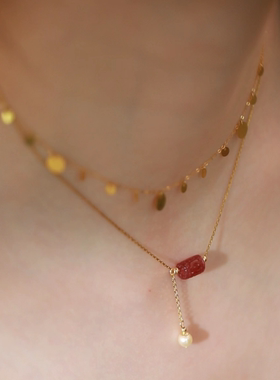 SUMOJEWEL《寻芳》新中式淡雅清新原创设计少女心项链