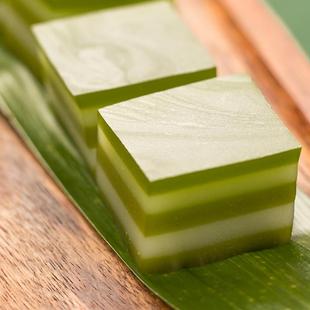 绿城早安斑斓椰汁糕手工娘惹小吃东南亚小吃椰蓉千层糕东南亚海南