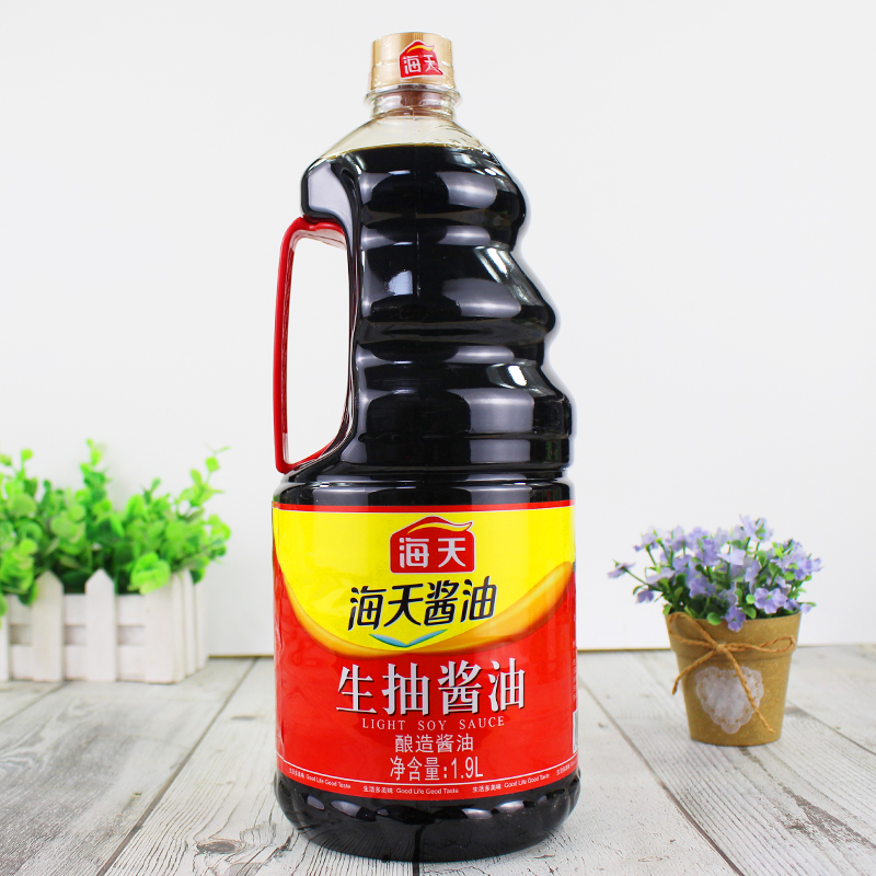 正品海天生抽酱油1.9L实惠超值装家用凉拌汁炒菜蒸鱼豉油酿造酱油