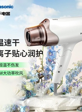 松下电吹风机负离子护发静音速干家用宿舍学生折叠恒温风筒WNE6A