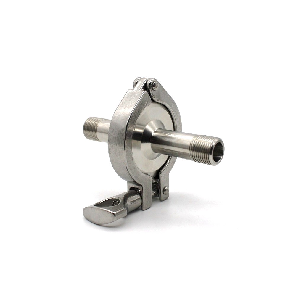 卫生级外螺纹快装接头外丝套装304不锈钢TC卡箍快速丝扣卡套管件