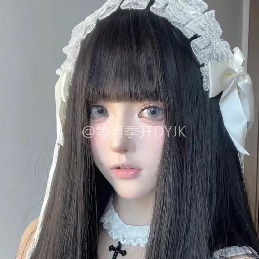 Lolita白色蕾丝发带cos女仆头饰